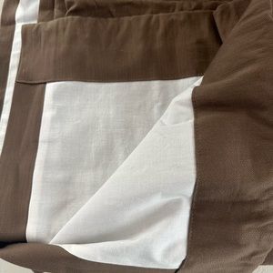 Restoration Hardware size 50” x 84” brown cotton panel